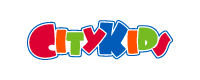 logo tipografia colorida para promo fiestas jugueterias