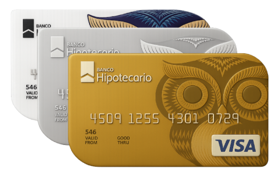 Tarjetas internacional, platinum o gold